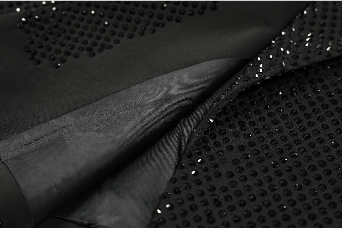 Giacca da donna dimagrante versatile di alta qualità primavera e autunno moda nuova industria pesante con stampa a caldo diamante