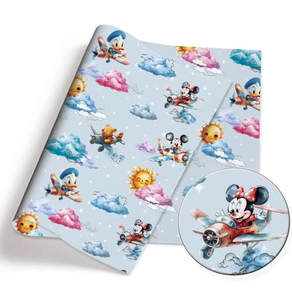 140x50CM Cartoon printed fabric  DIY star wars Cartoon Polyester/100Cotton/satin Fabric Patchwork Tissue Kid Sewing Doll Curtain