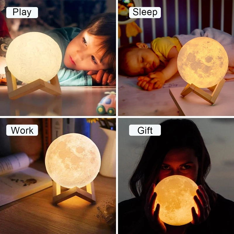 Lampada Luna con Supporto 3