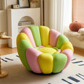 Nordic Cream Pumpkin-shape Lazy Sofa Chair, Rotating Creative Colorful Seat Can Lie Down and Sleep for Living Room Balcony Small