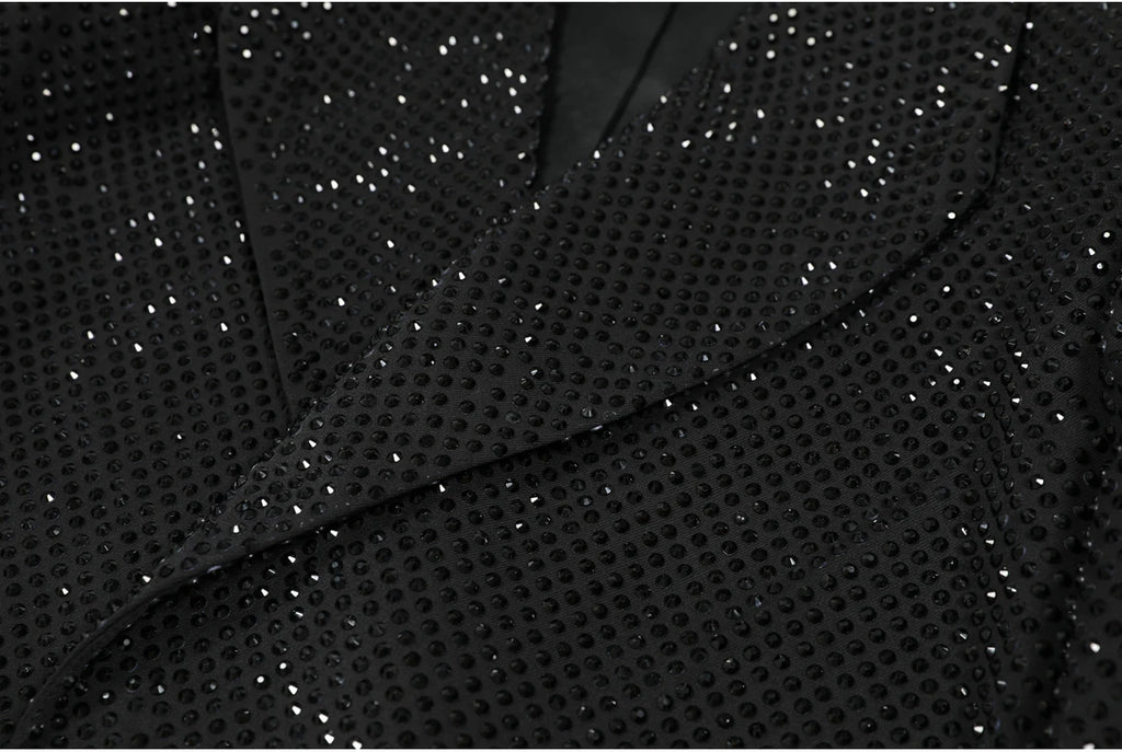 Giacca da donna dimagrante versatile di alta qualità primavera e autunno moda nuova industria pesante con stampa a caldo diamante