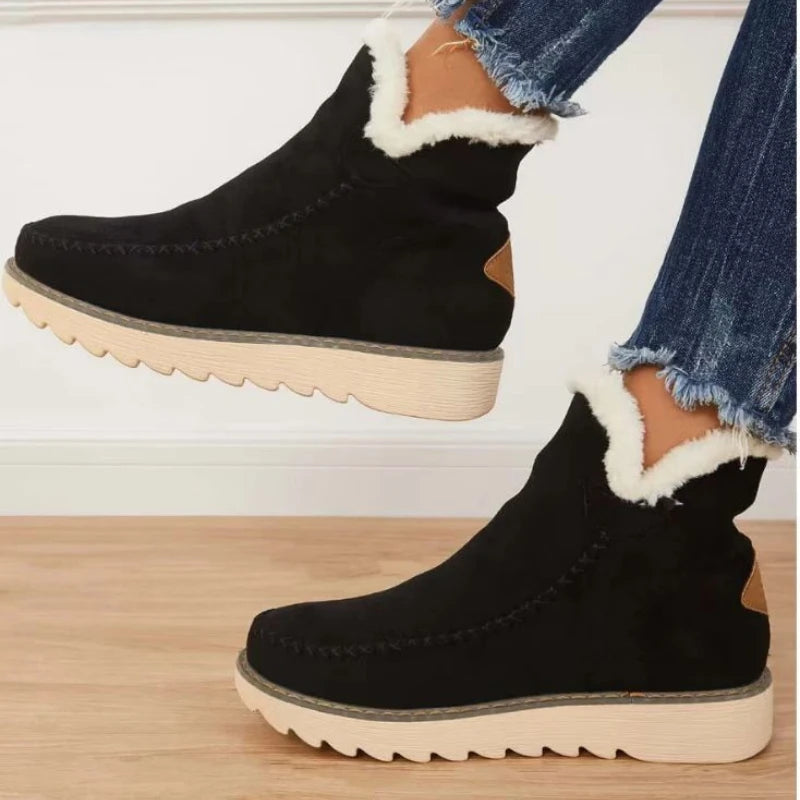 Stivali da neve da donna Moda invernale Scarpe casual calde da donna Slip on Lady Comfort Stivaletti femminili Calzature Botas De Mujer