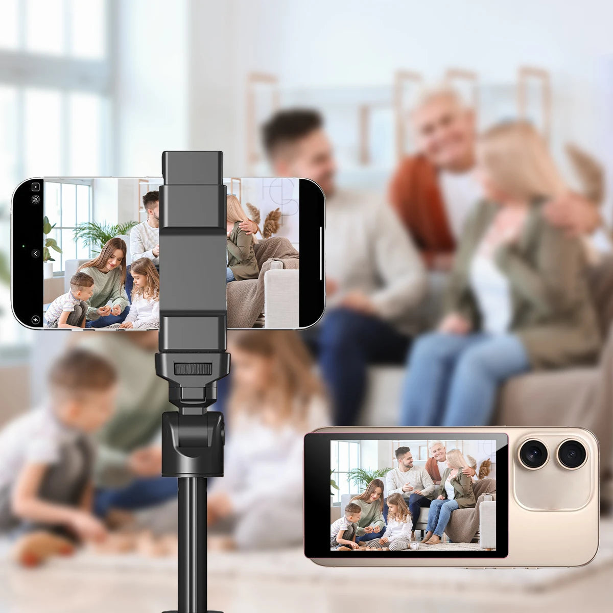 Wireless Vlog Mobile Magnetic Selfie Screen Using Phone Rear Camera for Selfie Vlog or Live Stream Compatible.