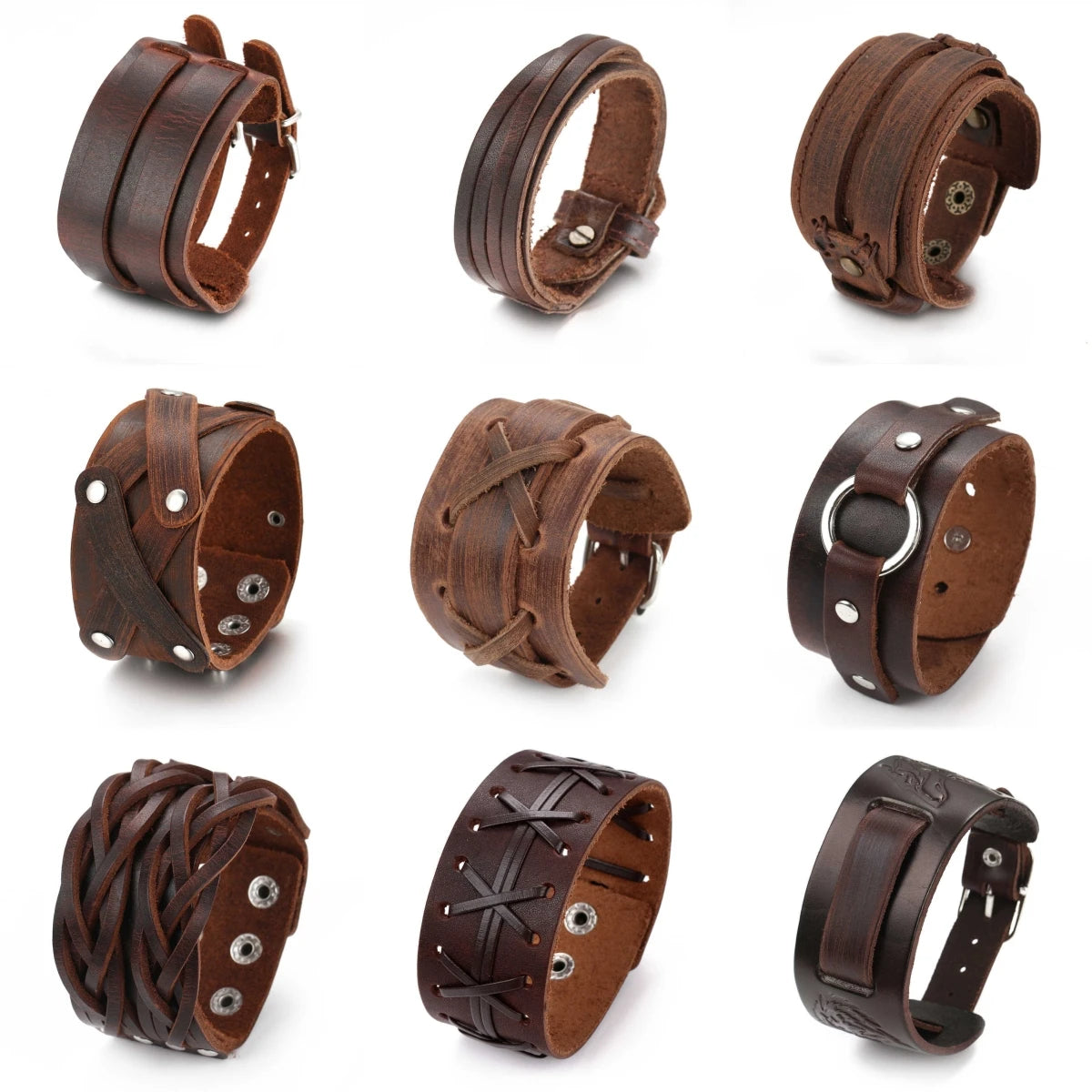 Bracciale Pelle Punk