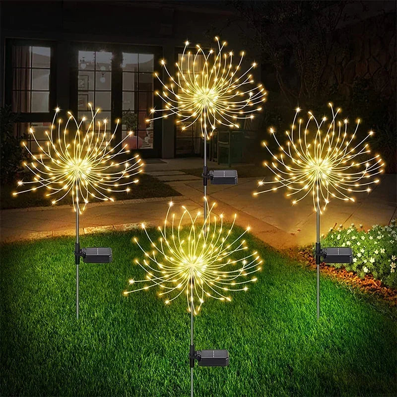 Ghirlanda Fuochi d'Artificio LED Solare da Giardino