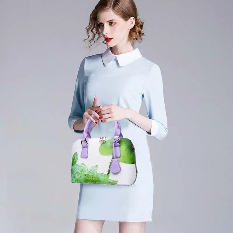 Hisuely Borse stampate firmate di vendita calda per borse da donna Shopper Shell eleganti borse a tracolla floreali