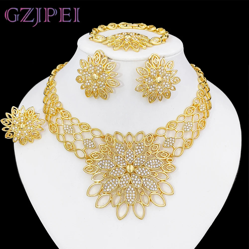 Set Gioielli Placcati Oro 18K Dubai Style