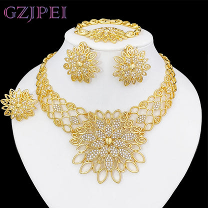 Set Gioielli Placcati Oro 18K Dubai Style
