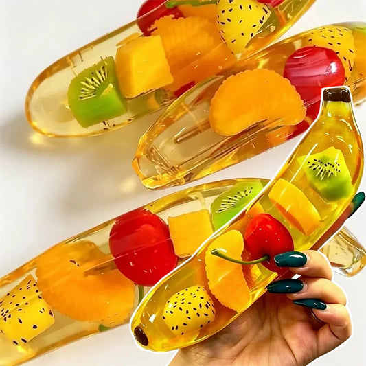 Banana Squishy Maltose Slow Rising Squeeze Toy Stress Relief ASMR Sensory Decompression Fidget Toy for Adults Party Favors Gift