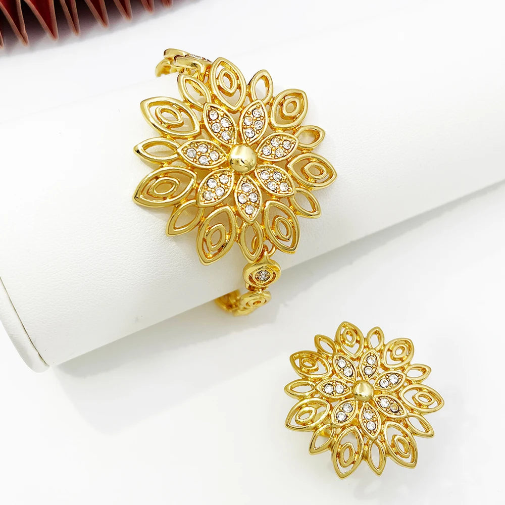 Set Gioielli Placcati Oro 18K Dubai Style