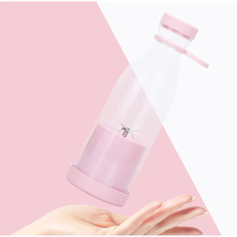 Mini exprimidor de botellas de vino 420ml Mezclador portátil con carga USB Vaso exprimidor multifuncional eléctrico para el hogar