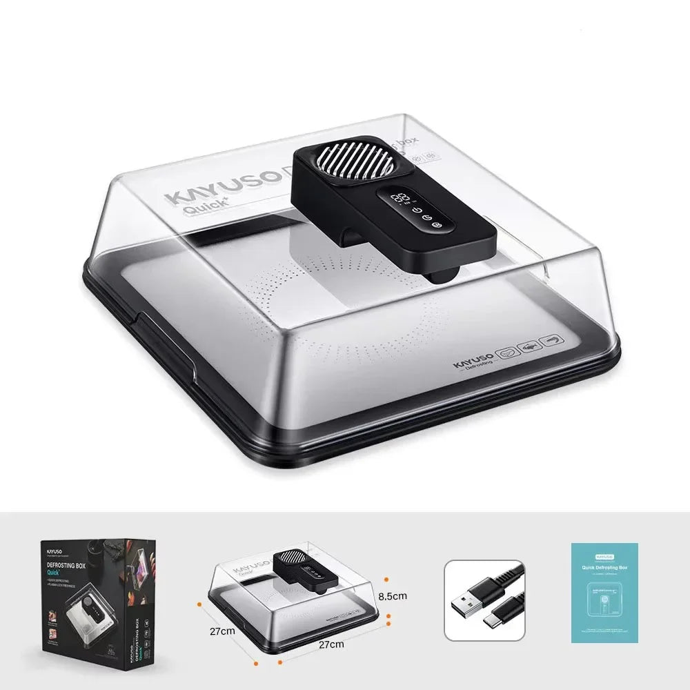 Type-C Charging Defrosting Box Ultra-fast Fresh Recovery Machine Beef Frozen Food Meat Seafood Defrosting Plate