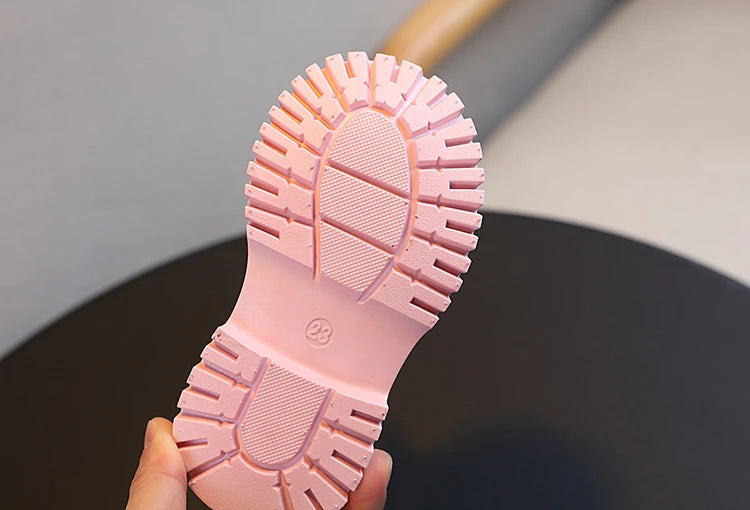 Stivali autunnali per bambini piattaforma Glimmer a stella stivali per bambini belli per il tempo libero moda Unisex alla caviglia-scarpe comode per ragazze dei ragazzi 21-30