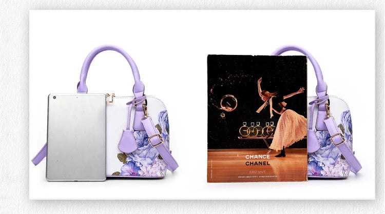Hisuely Borse stampate firmate di vendita calda per borse da donna Shopper Shell eleganti borse a tracolla floreali