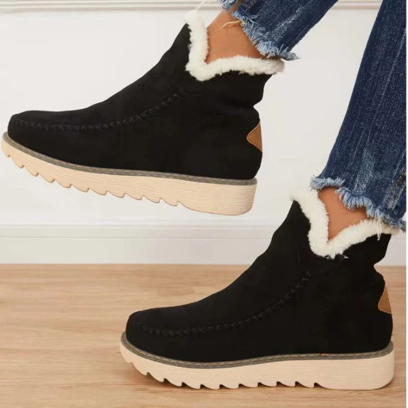 Stivali da neve da donna Moda invernale Scarpe casual calde da donna Slip on Lady Comfort Stivaletti femminili Calzature Botas De Mujer