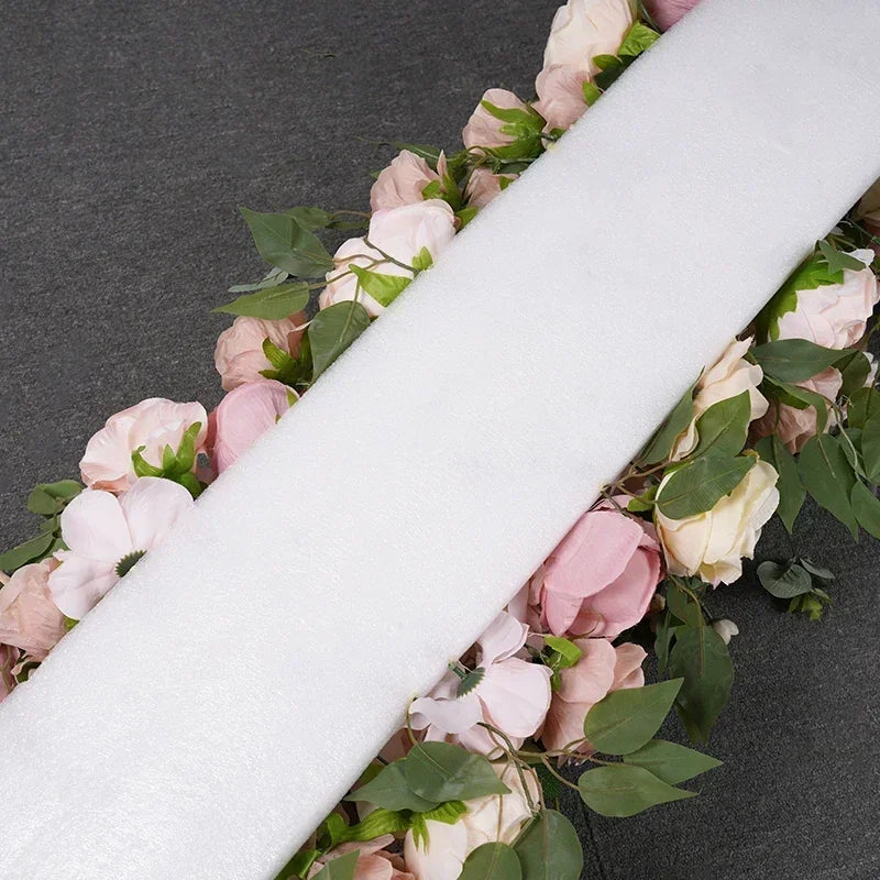 Artificial Rose Peony Green Plant Floral Wedding Decoration Flower Row Table Runner Arrangement Party Stage Decor Sofa Props