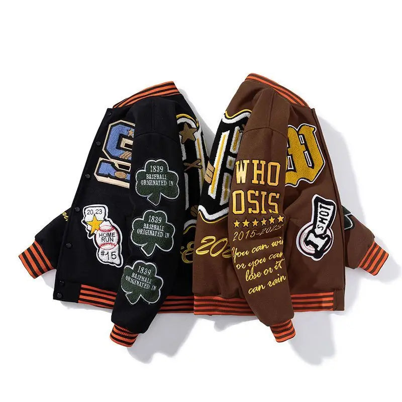 Uniforme da baseball ricamata per uomo Giacche bomber primavera autunno Giacche college vintage Capispalla da donna Abbigliamento uomo moda
