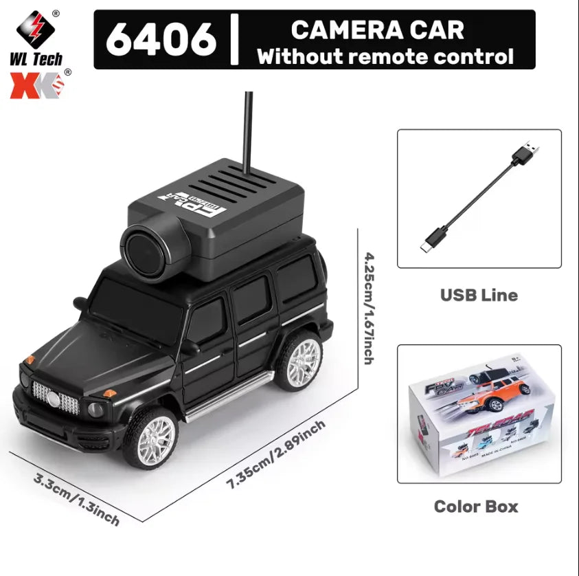 WLtoys 6406 1/64 Mini RC Car with 720P FPV Camera Wifi APP Control 2.4G Reomte Contorl Racing Vehicle Toy for Children