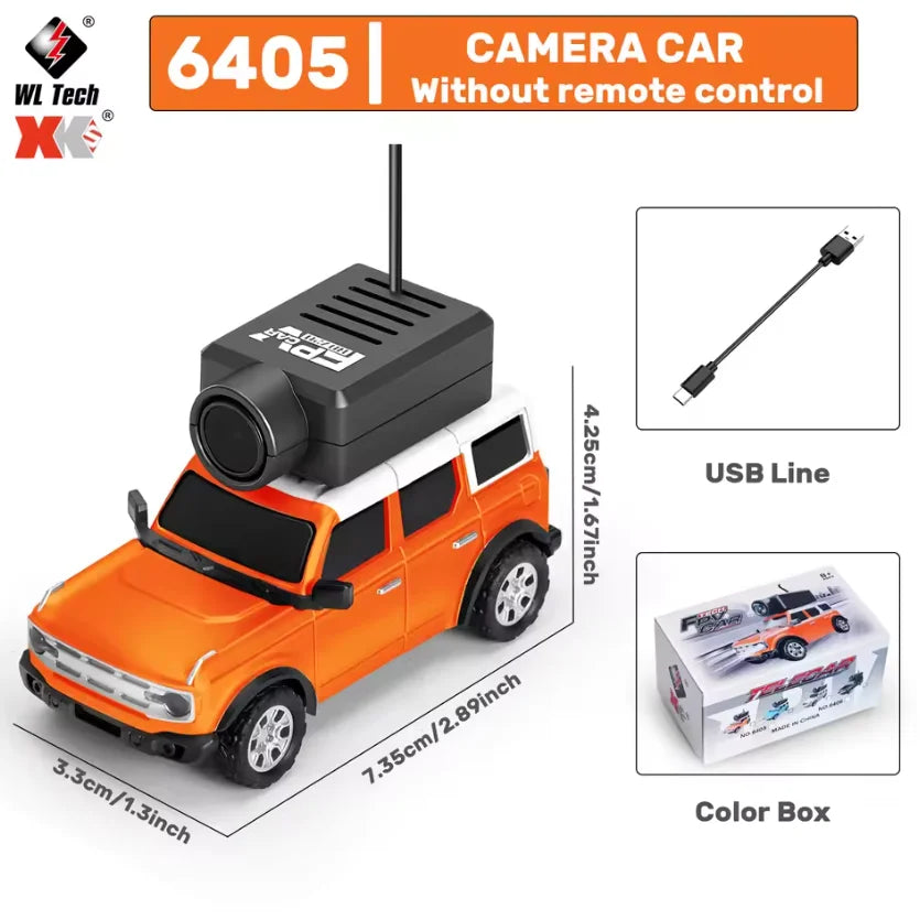 WLtoys 6406 1/64 Mini RC Car with 720P FPV Camera Wifi APP Control 2.4G Reomte Contorl Racing Vehicle Toy for Children