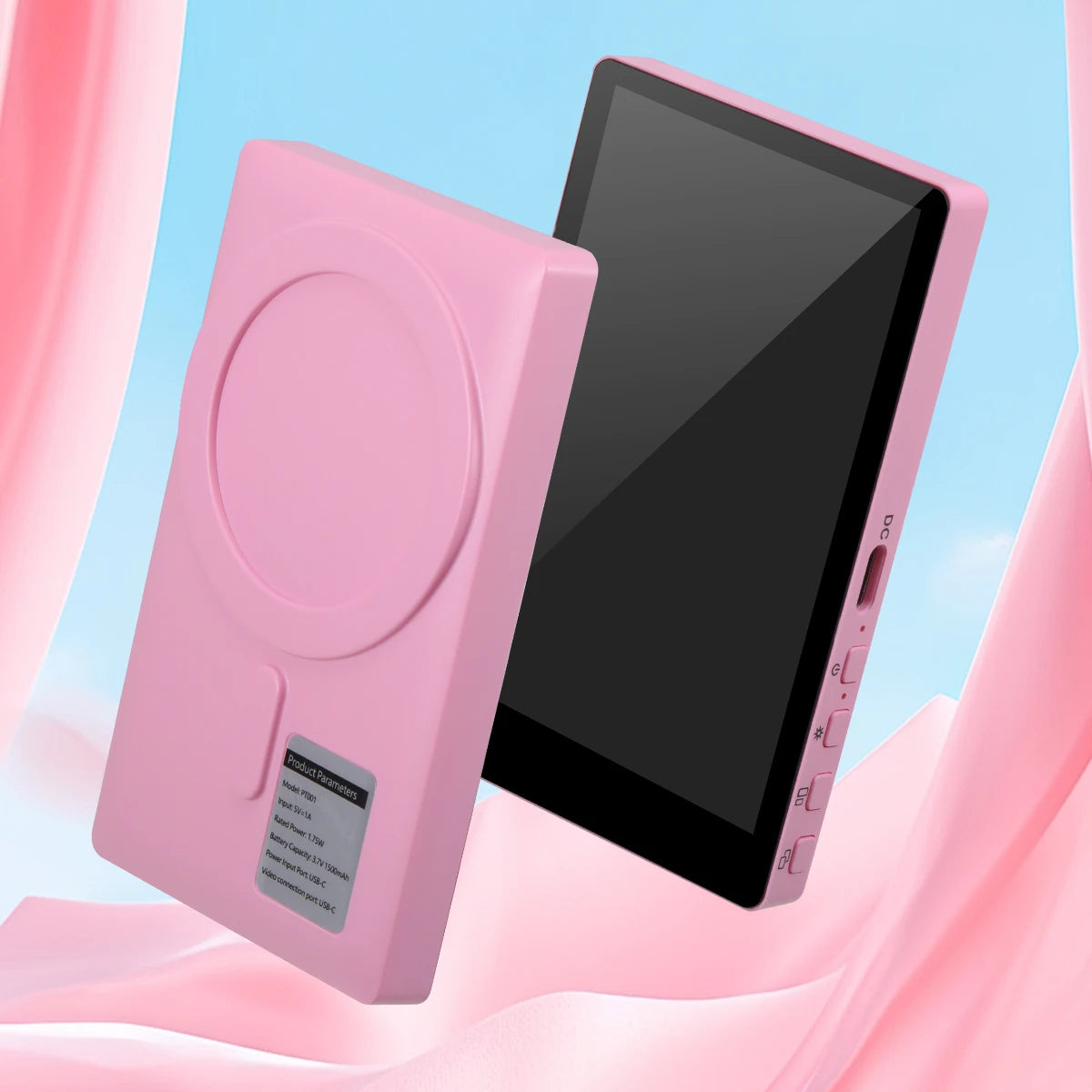 Wireless Vlog Mobile Magnetic Selfie Screen Using Phone Rear Camera for Selfie Vlog or Live Stream Compatible.