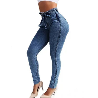 Jeans Donna Trendy in Denim 2024, Stile Streetwear Estivo, Pantaloni in Cotone, Vendita all'Ingrosso, Spedizione Diretta, Abbigliamento di Qualità dalla Fabbrica