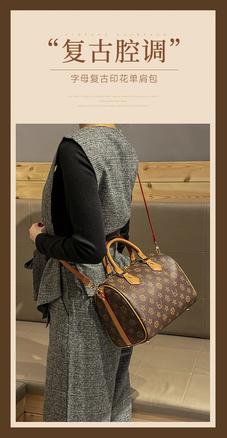 Borsa a Tracolla in Pelle per Donna, Borsa Messenger di Lusso di Marca Famosa, Design Classico ed Elegante