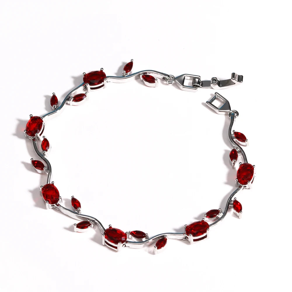 Braccialetti di gioielli da sposa per damigella d'onore da sposa in cristallo CZ con zirconi cubici di marca da donna, regalo per la mamma nel giorno del matrimonio