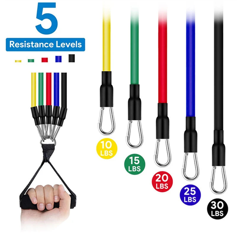 Set 11 Bande Elastiche Fitness Resistenza