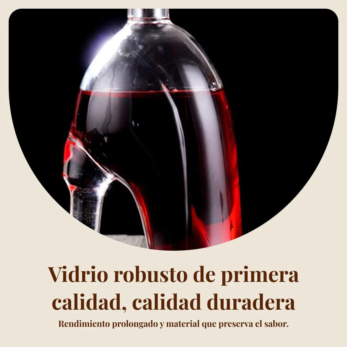Bottiglia di vino con tacco alto Decanter per whisky Bottiglia di vino con bolle di vetro Bottiglia di vino con vodka al rum per il fratello Regalo del padre Regali unici