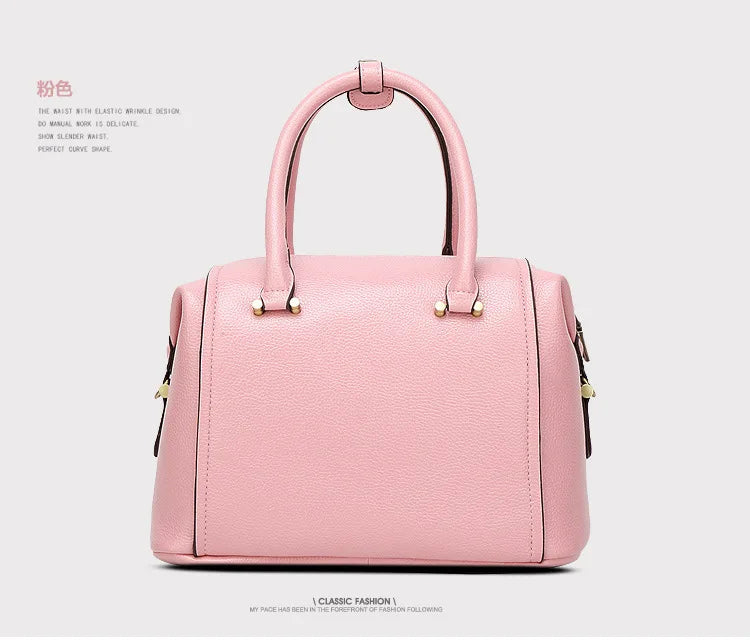 2026 Borse da donna solide di nuova moda Borse a tracolla da donna in pelle Pu di design europeo Borsa a tracolla di lusso di marca per ragazza femminile