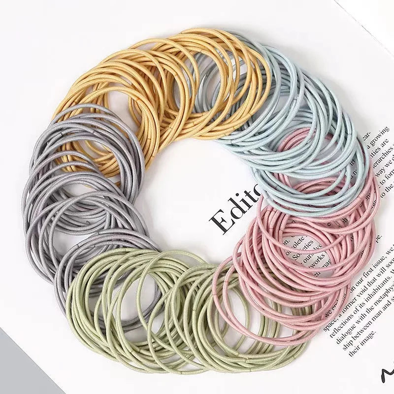 Set 100 Elastici Capelli Basic