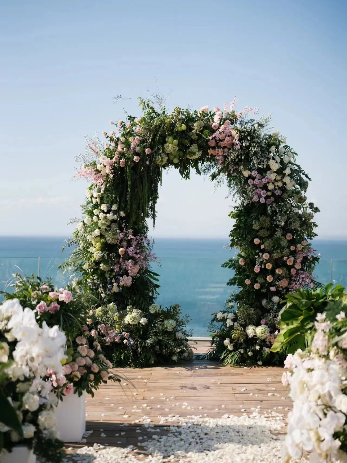 Creative Wedding Wall Decorative Wall Panels Pink Roses Rolled Up Flower Wall Background