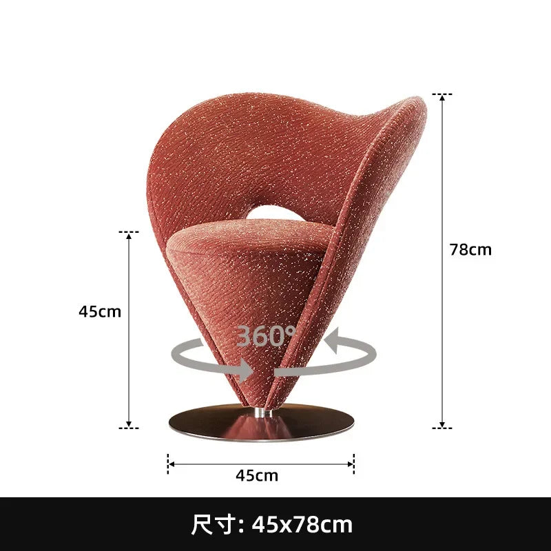 Single sofa chair, starry sky makeup stool dresser chair