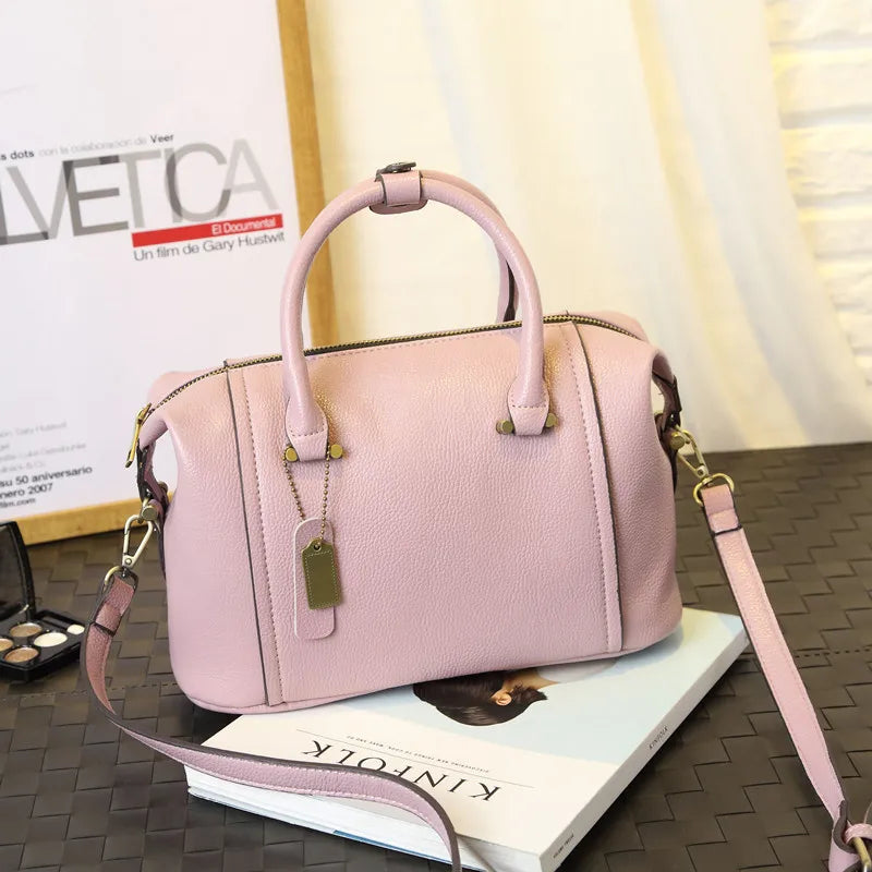 2026 Borse da donna solide di nuova moda Borse a tracolla da donna in pelle Pu di design europeo Borsa a tracolla di lusso di marca per ragazza femminile