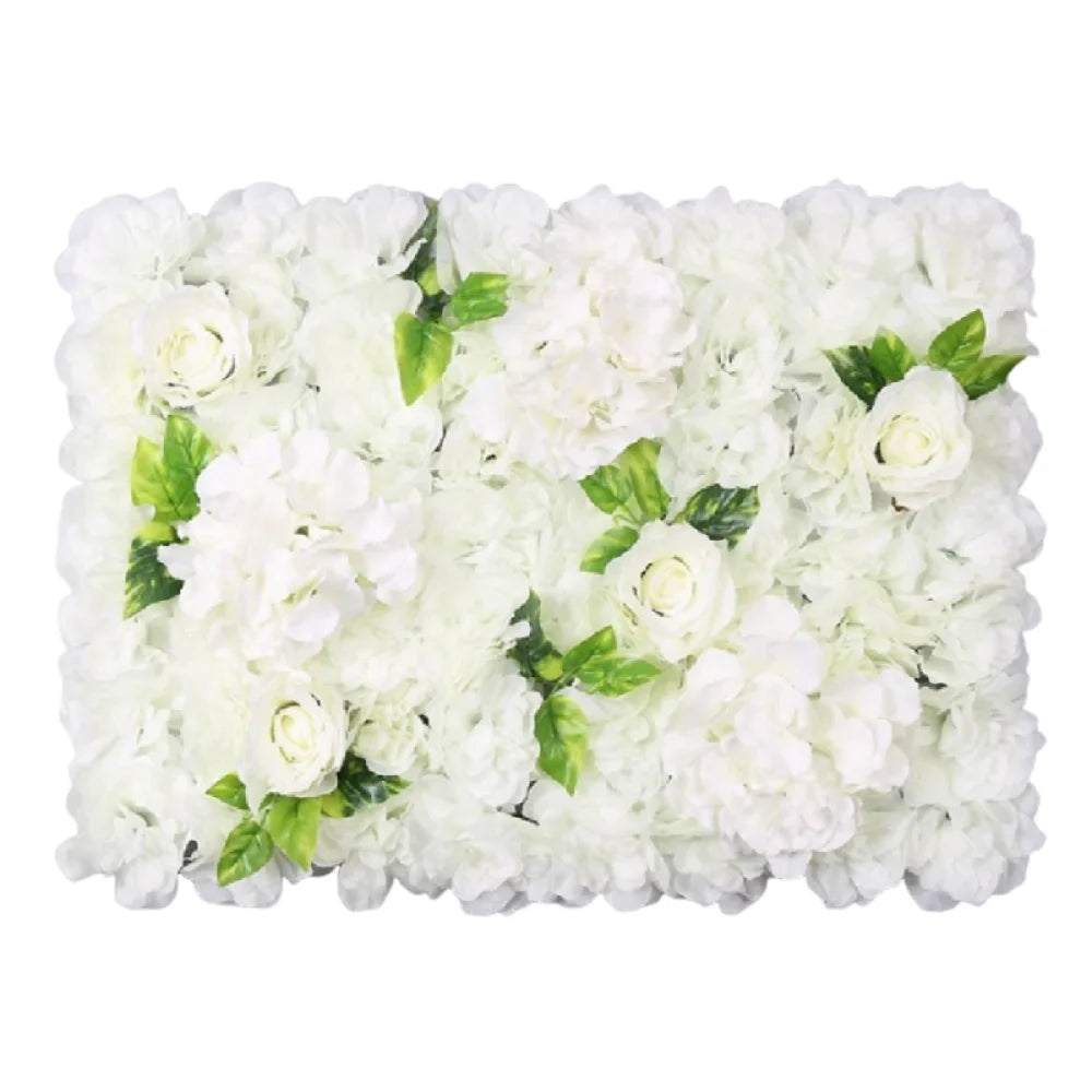 Handmade Artificial Flower Wall Panels Realistic Romantic Wedding Wall Backdrop Easy To Install 60X40cm Plastic 3D Floral Wall