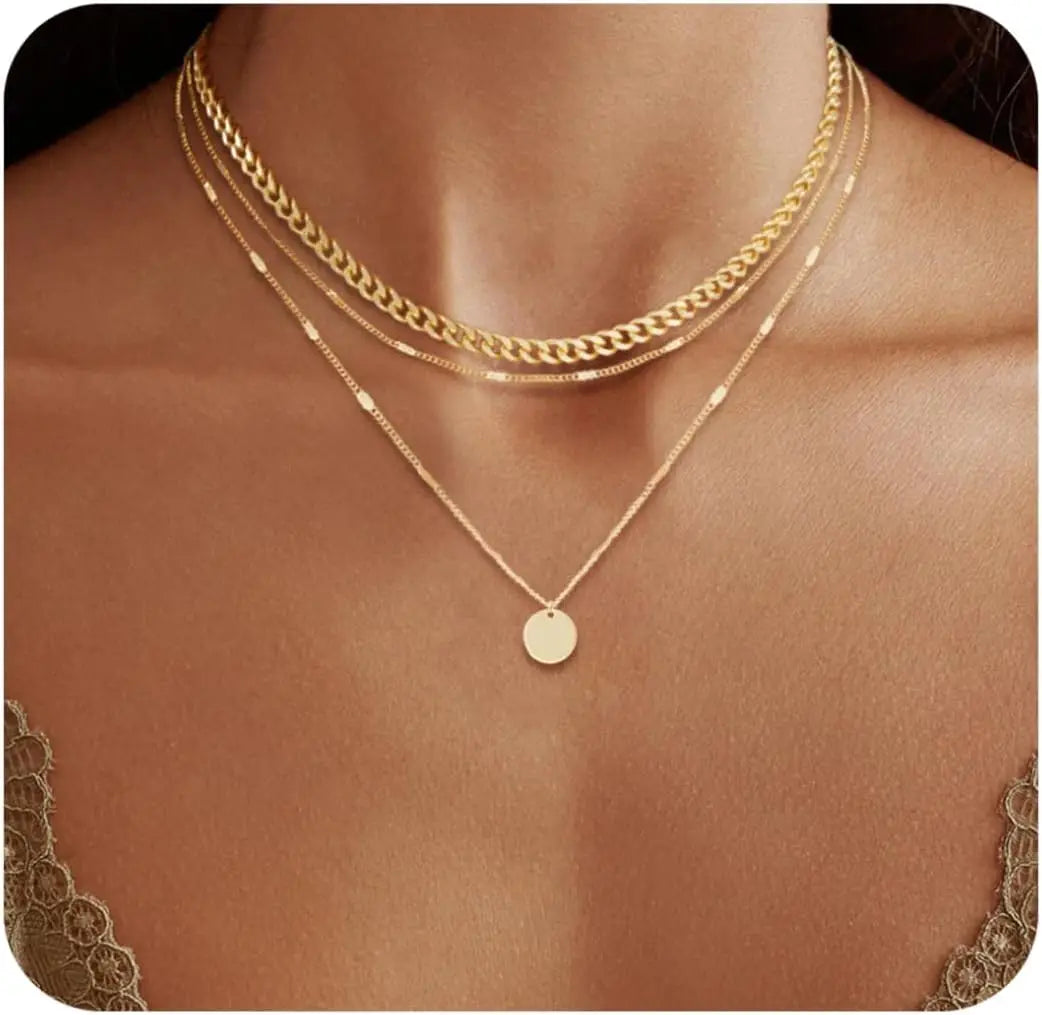Set Collane Layering Oro e Argento