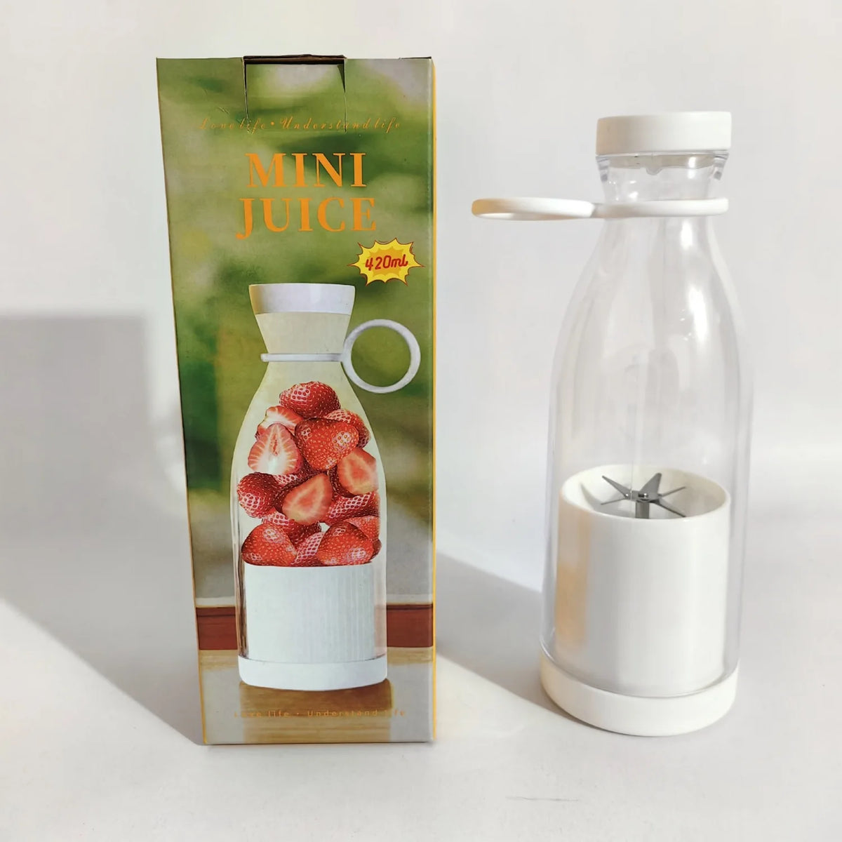 Mini exprimidor de botellas de vino 420ml Mezclador portátil con carga USB Vaso exprimidor multifuncional eléctrico para el hogar