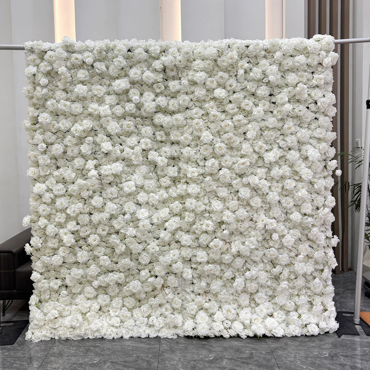 Creative Wedding Wall Decorative Wall Panels Pink Roses Rolled Up Flower Wall Background