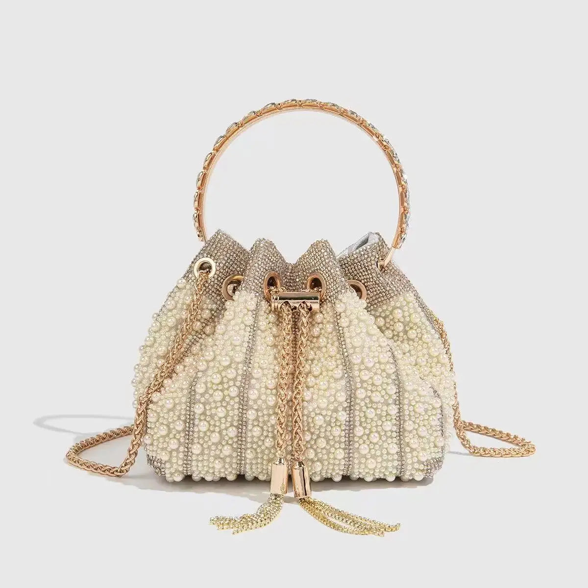 Borsa da donna di design di lusso Borsa con pochette con diamanti lucidi glitterati Borsa per banchetti per feste di nozze Borsa da sera con strass di cristallo