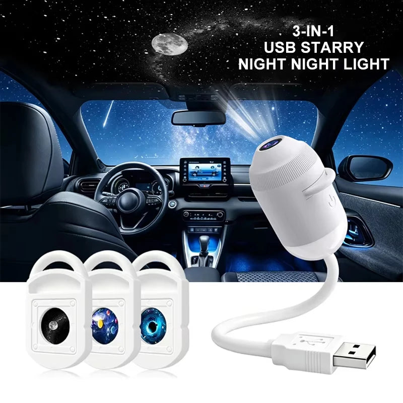 Proiettore Galassia USB Cielo Stellato 360°