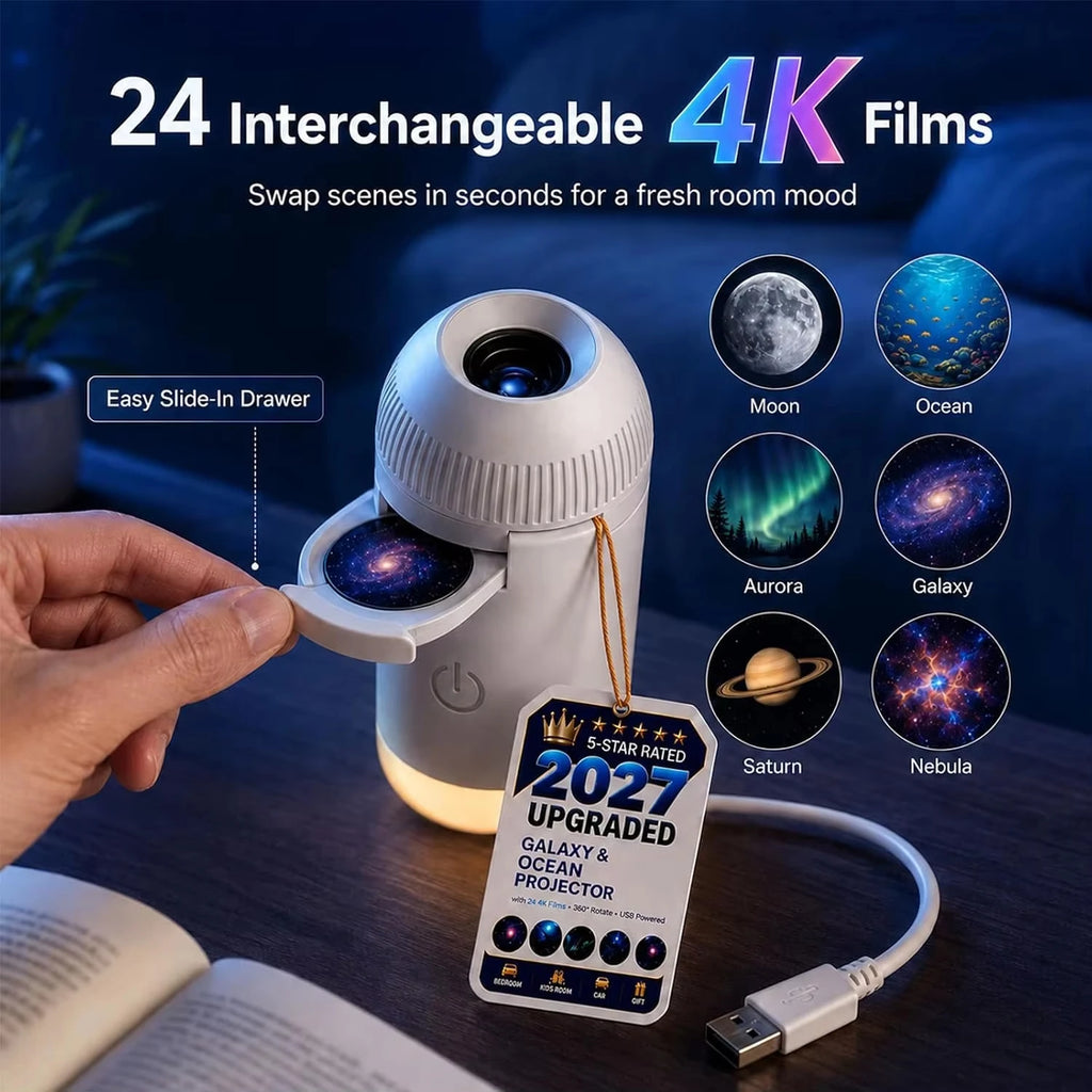 Proiettore Galassia USB Cielo Stellato 360°