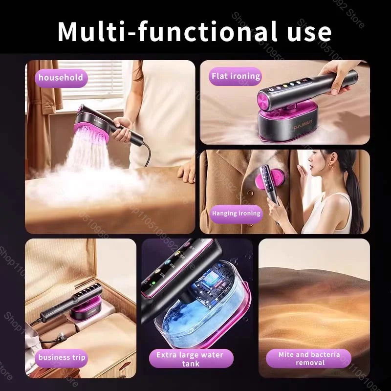 Ferro da stiro a vapore portatile Piroscafi per indumenti Stiratura Macchina multifunzionale Stiratrice portatile da viaggio Stiratrice per indumenti