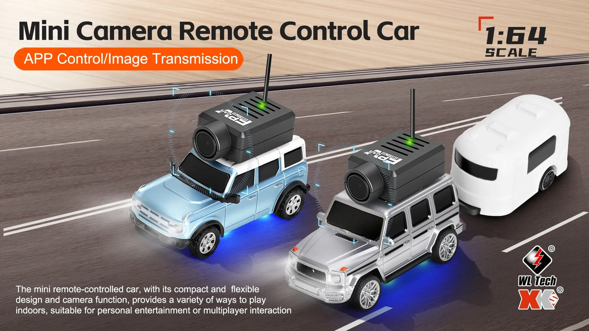 WLtoys 6406 1/64 Mini RC Car with 720P FPV Camera Wifi APP Control 2.4G Reomte Contorl Racing Vehicle Toy for Children