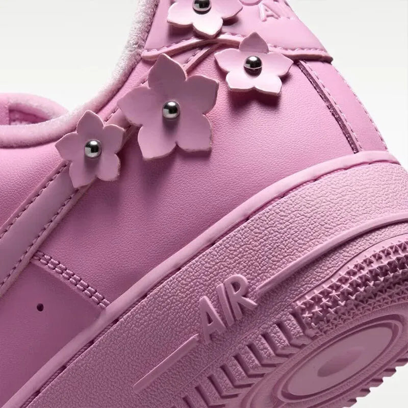 Scarpe da Donna Nike Air Force 1'07 Originali Af1 Sneakers Casual con Rialzo alla Caviglia alla Moda Rosa Ir8637-600