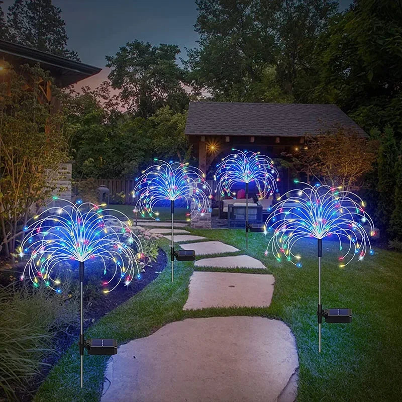 Ghirlanda Fuochi d'Artificio LED Solare da Giardino