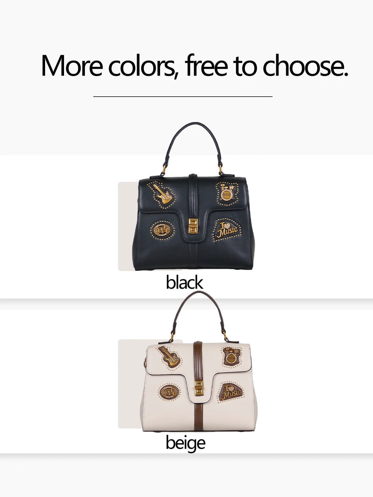 Borsa a Spalla Singola da Donna 2026, Nuova Moda, Borsa a Mano Popolare e di Lusso con Decorazione a Stemma in Metallo Retrò e Pelle di Alta Qualità