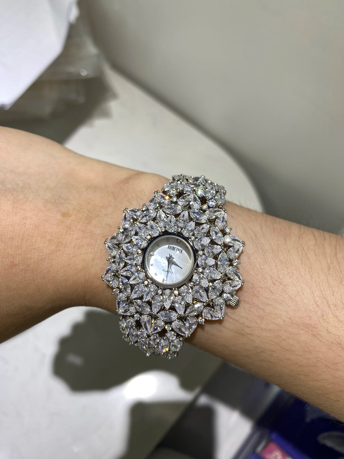 016010 Orologio di lusso da donna Bracciale per orologio in cristallo di zircone AAA per movimento di gioielli per feste di nozze Accessori per orologi impermeabili