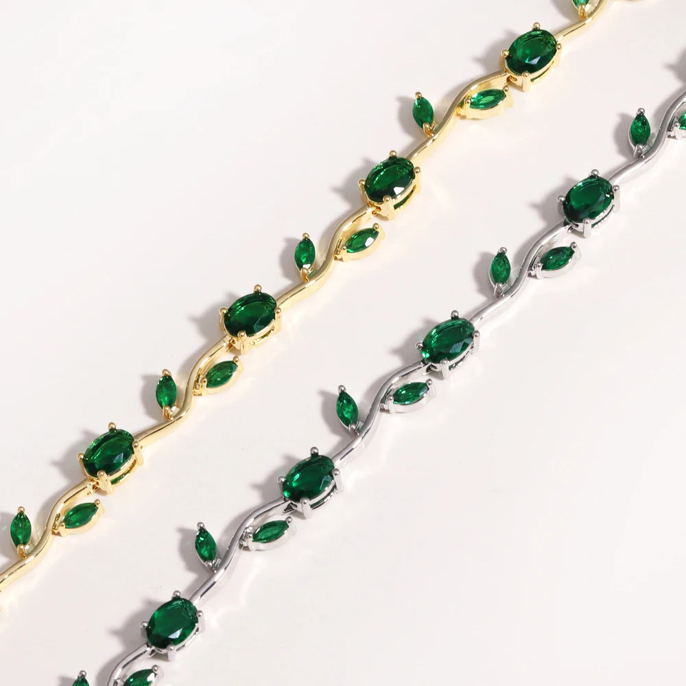 Braccialetti di gioielli da sposa per damigella d'onore da sposa in cristallo CZ con zirconi cubici di marca da donna, regalo per la mamma nel giorno del matrimonio