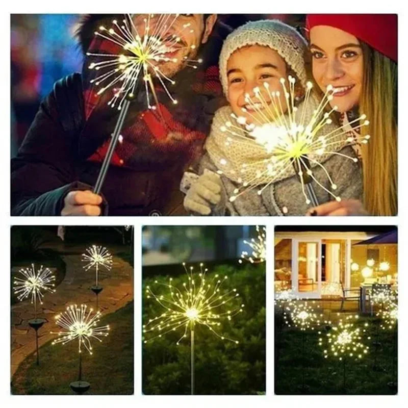 Ghirlanda Fuochi d'Artificio LED Solare da Giardino