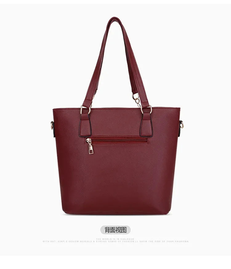 Borse a tracolla da donna con stampa floreale in stile cinese Set borsa composita pratica femminile Set da 6 pezzi marca di design Bolsa